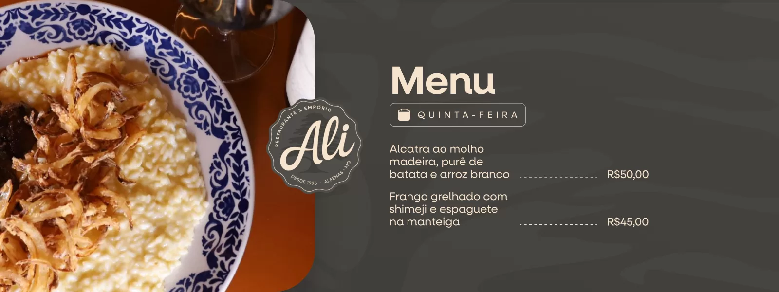 Banner Restaurante do Ali