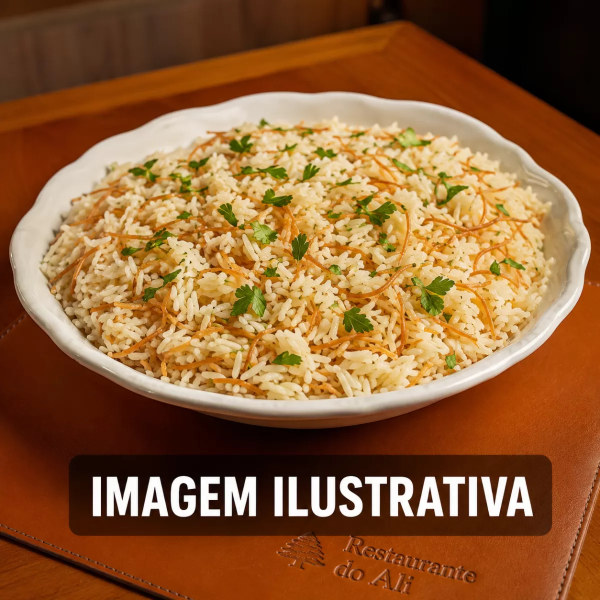 Arroz árabe com aletria